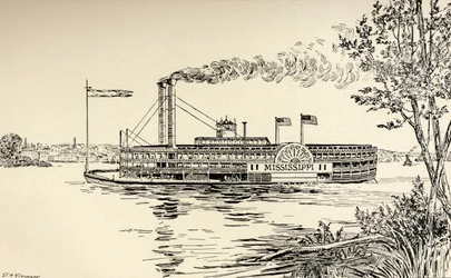 A Mississippi Steamer off St. Louis, from 